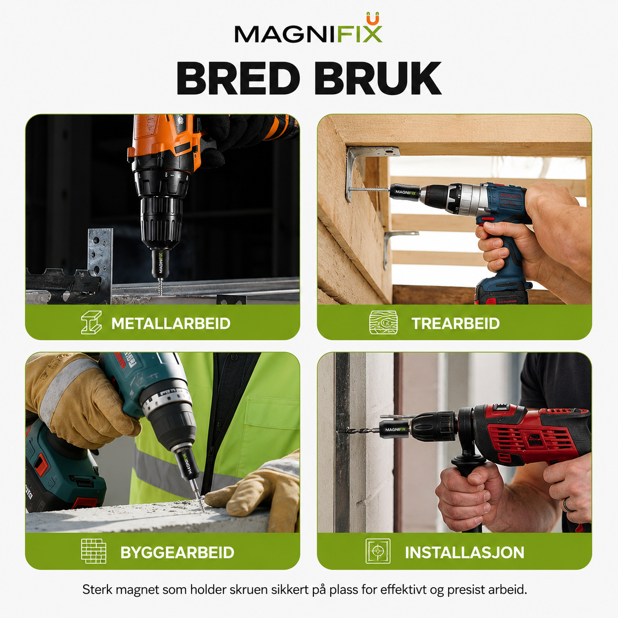 MagniFix Pro™ - Sterk Magnetisk Skrue Ring – Aldri Mist En Skrue Igjen!