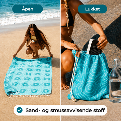 FOLDA™ – Håndkle Og Veske I Ett