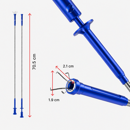 Grabix – Fleksibelt magnetisk gripeverktøy med LED-lys – Lang rekkevidde klo-griper (70 cm)