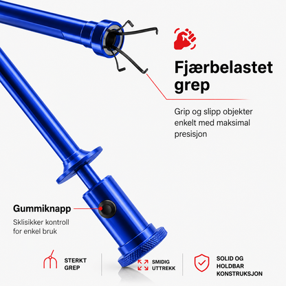 Grabix – Fleksibelt magnetisk gripeverktøy med LED-lys – Lang rekkevidde klo-griper (70 cm)