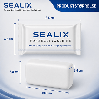 Sealix - 6 pakke — Vanntett tetningsleire — hurtigvirkende reparasjonsmasse  til hull i klimaanlegg, avløpsrør og sprekker i vegger