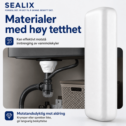 Sealix - 6 pakke — Vanntett tetningsleire — hurtigvirkende reparasjonsmasse  til hull i klimaanlegg, avløpsrør og sprekker i vegger
