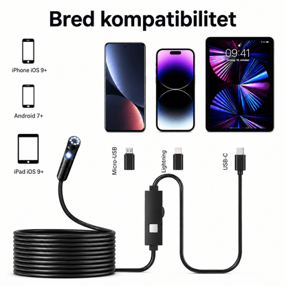 ProScope - Profesjonelt inspeksjonskamera med endoskop