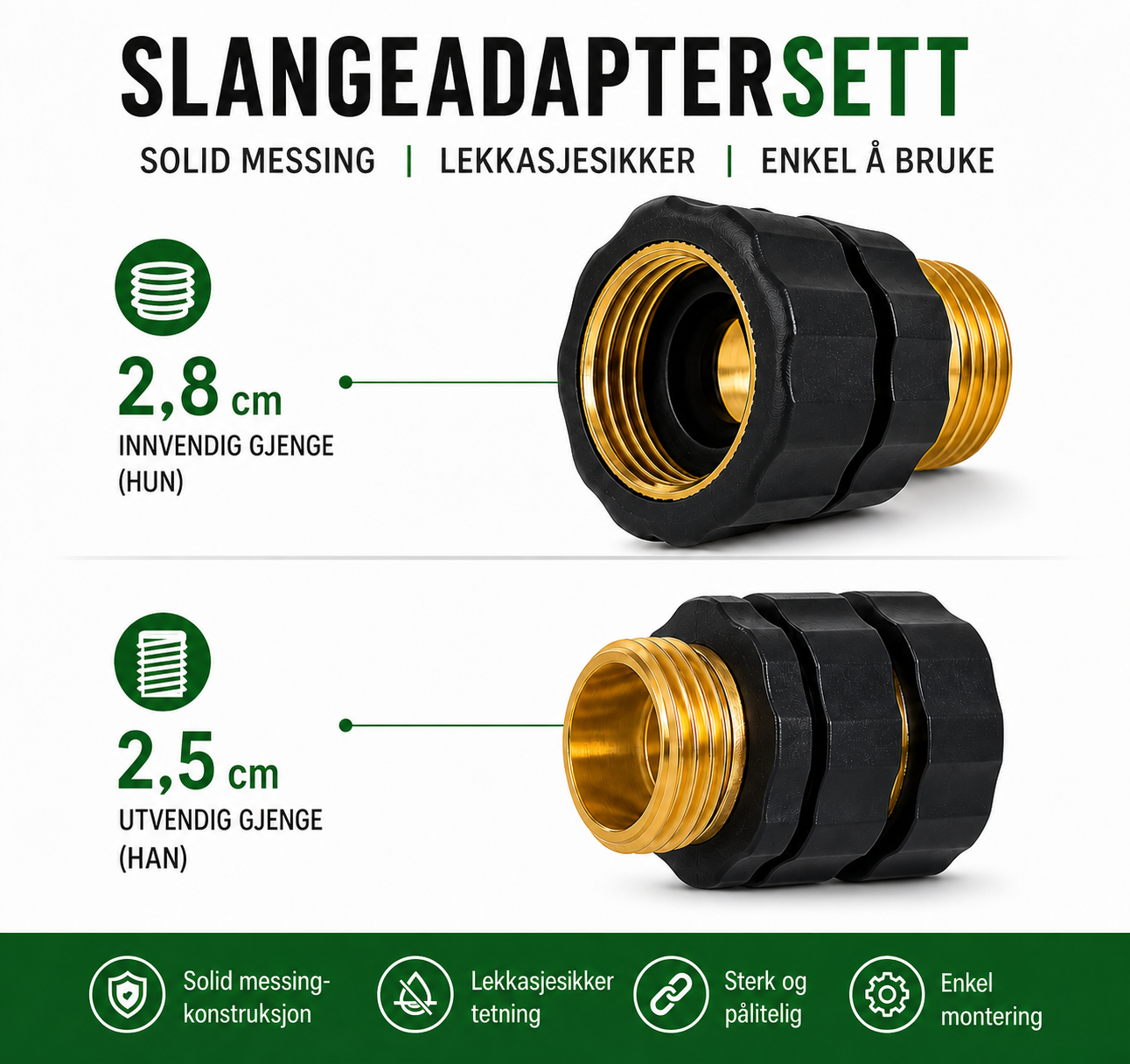 RaskLink - Hurtigkoblingssett for hageslange