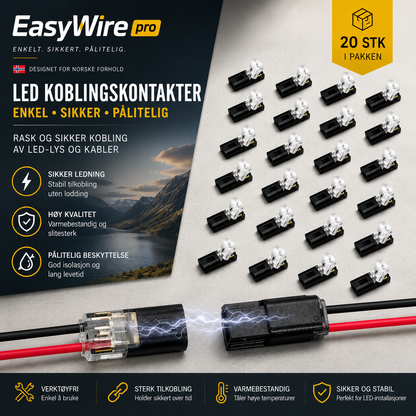 EasyWire Pro™: Den raskeste og mest sikre verktøyfrie kablingsløsningen for gjør-det-selv-prosjekter