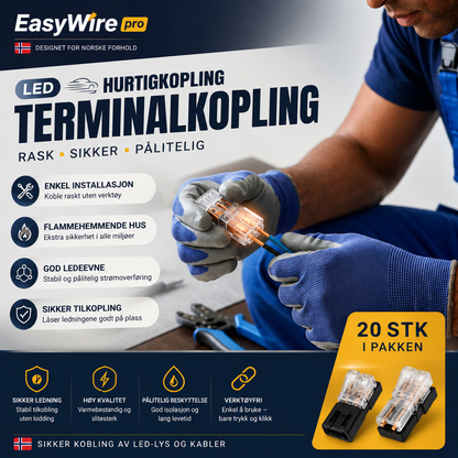 EasyWire Pro™: Den raskeste og mest sikre verktøyfrie kablingsløsningen for gjør-det-selv-prosjekter