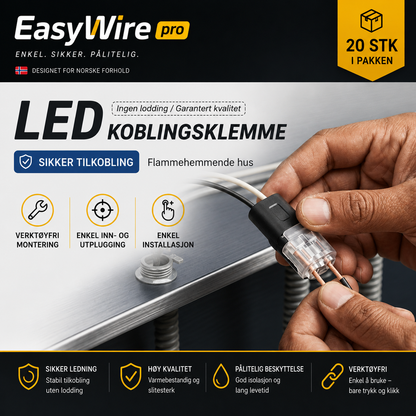 EasyWire Pro™: Den raskeste og mest sikre verktøyfrie kablingsløsningen for gjør-det-selv-prosjekter