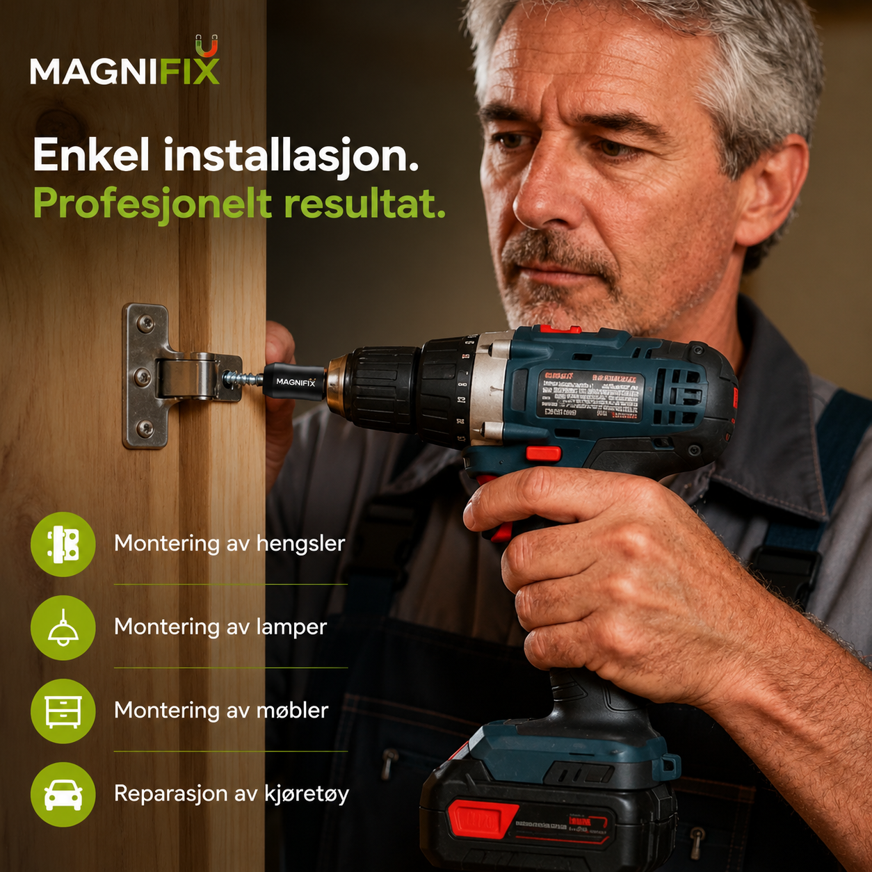 MagniFix Pro™ - Sterk Magnetisk Skrue Ring – Aldri Mist En Skrue Igjen!