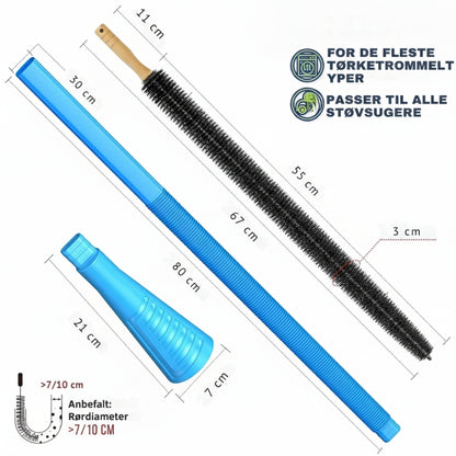 SikkerVent - 2-delt rensesett for tørketrommelventilasjon