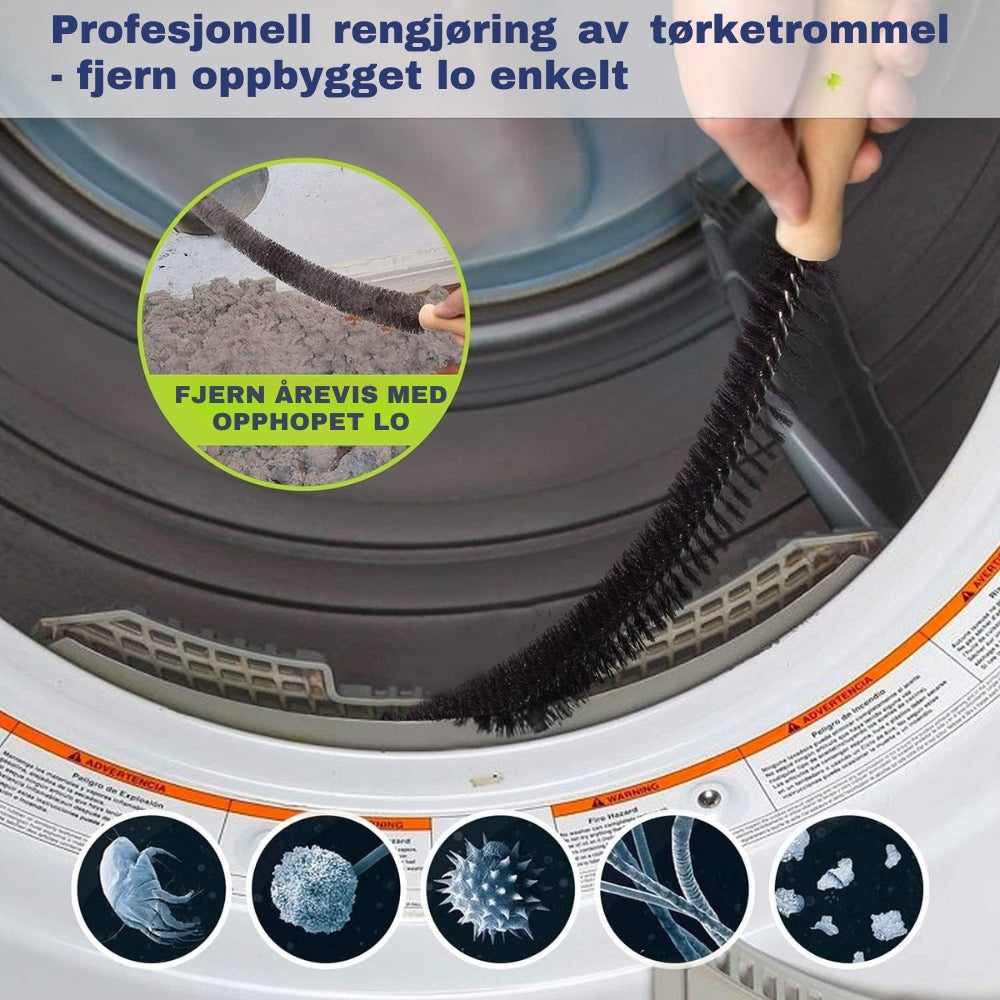 SikkerVent - 2-delt rensesett for tørketrommelventilasjon