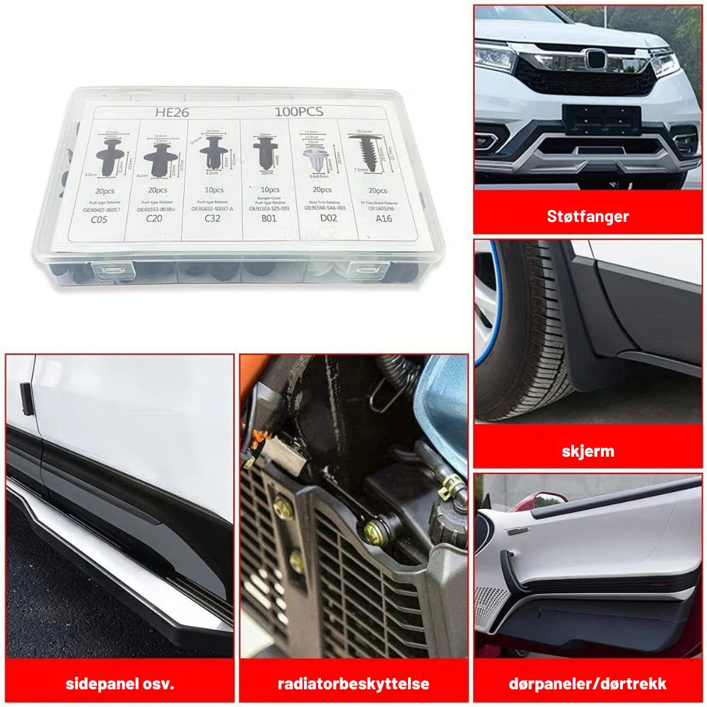 FixPro - Universelt sett med ekspansjonsklips