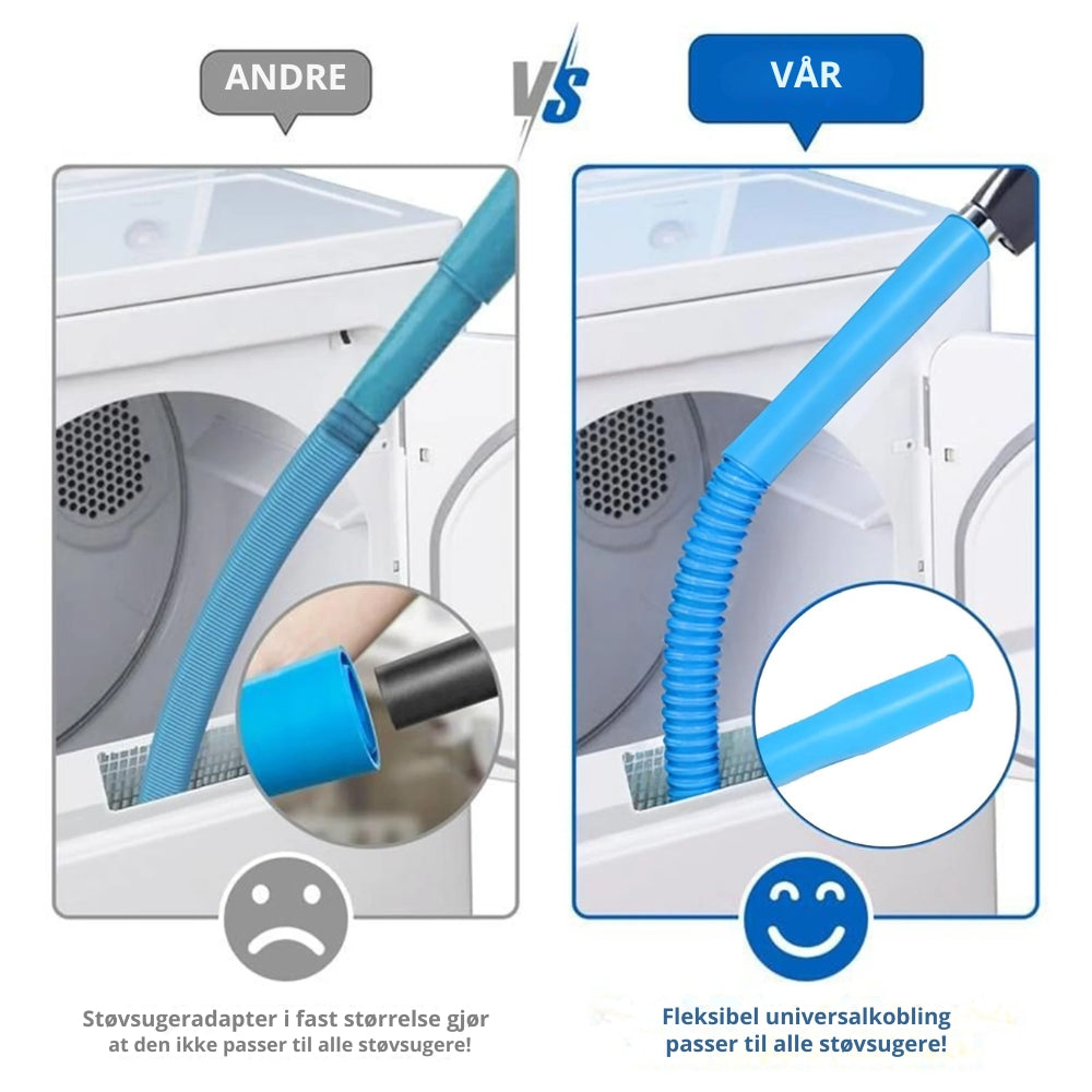 SikkerVent - 2-delt rensesett for tørketrommelventilasjon