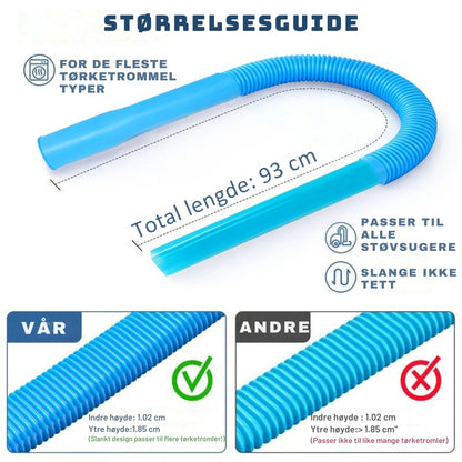 SikkerVent - 2-delt rensesett for tørketrommelventilasjon