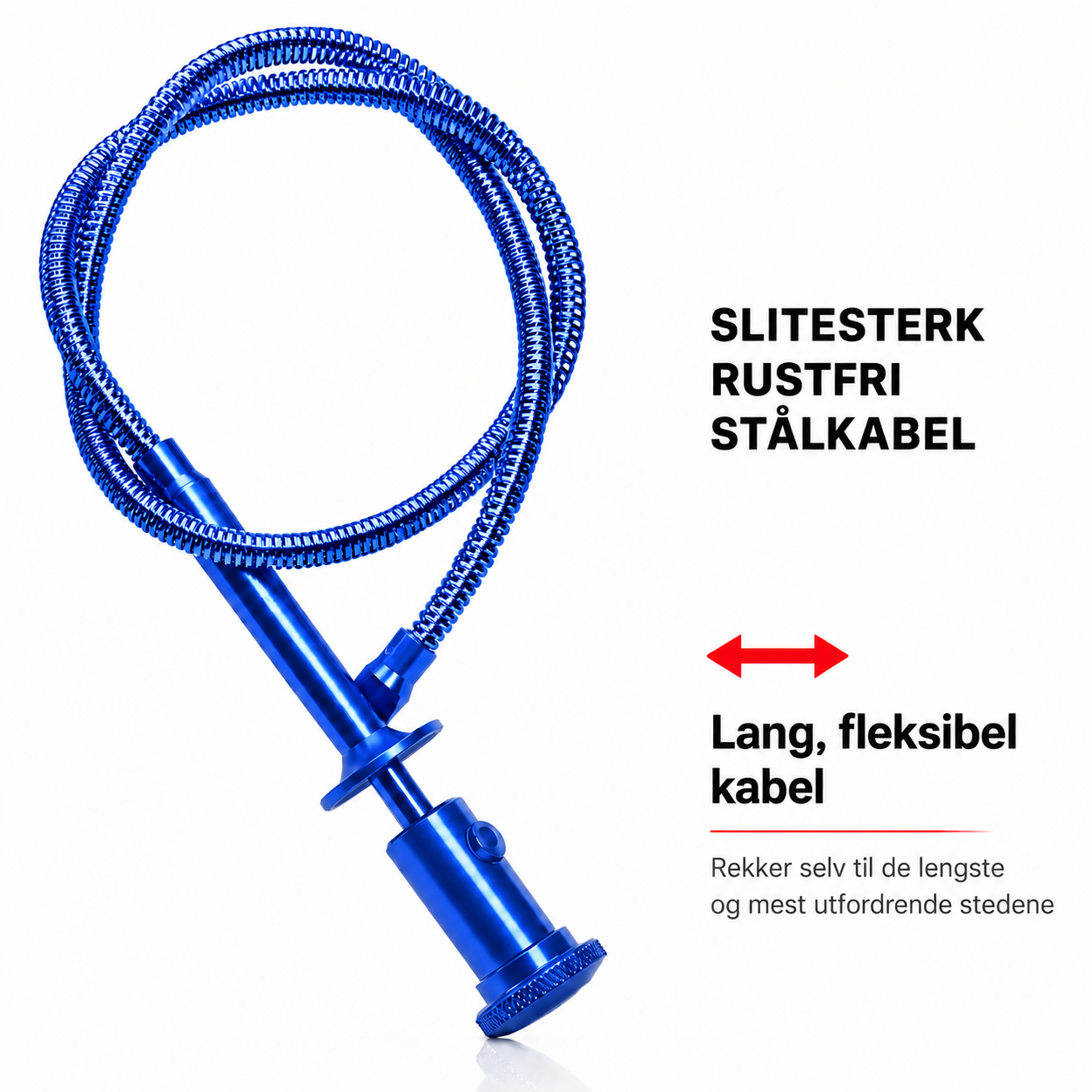 Grabix – Fleksibelt magnetisk gripeverktøy med LED-lys – Lang rekkevidde klo-griper (70 cm)